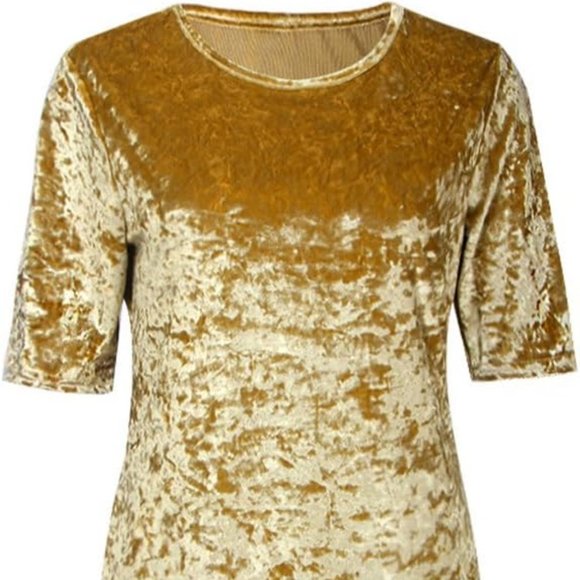 Crushed Velvet Mini Dress - Picture 4 of 5